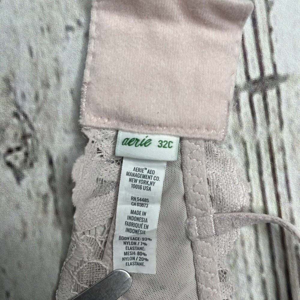 Aerie Bralette Lace Bra 32C Lightly Padded - Picture 8 of 11